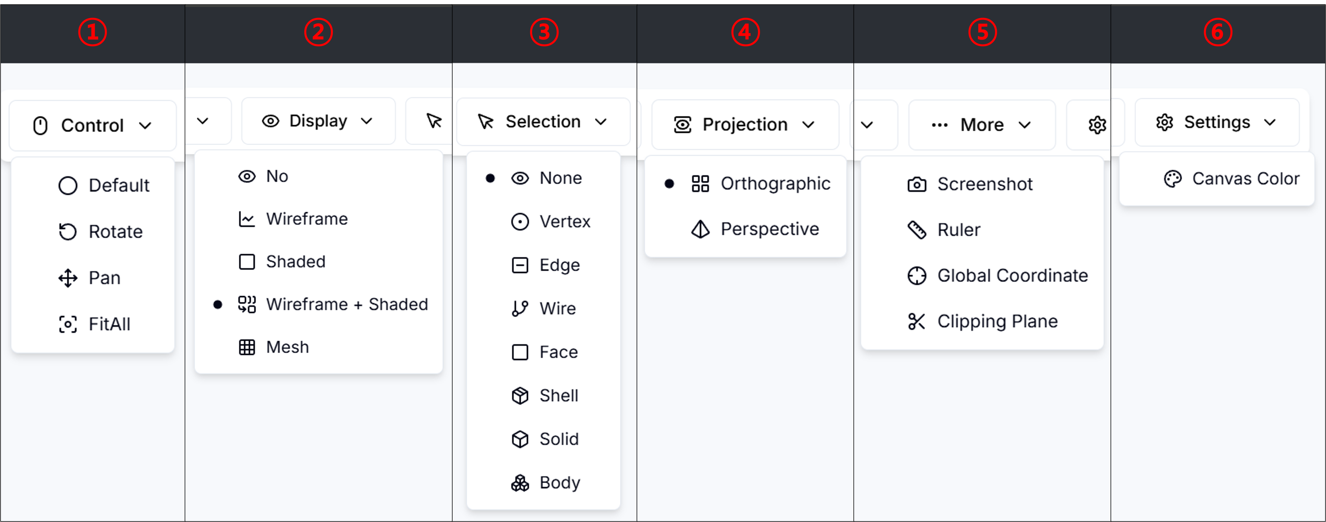 Figure 2. Toolbar Panel