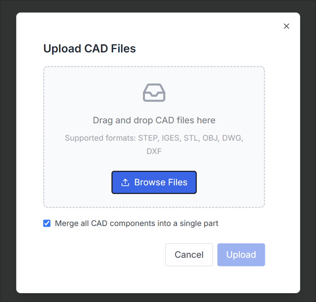 Figure 4. Propeller Creation: External CAD Import (1)