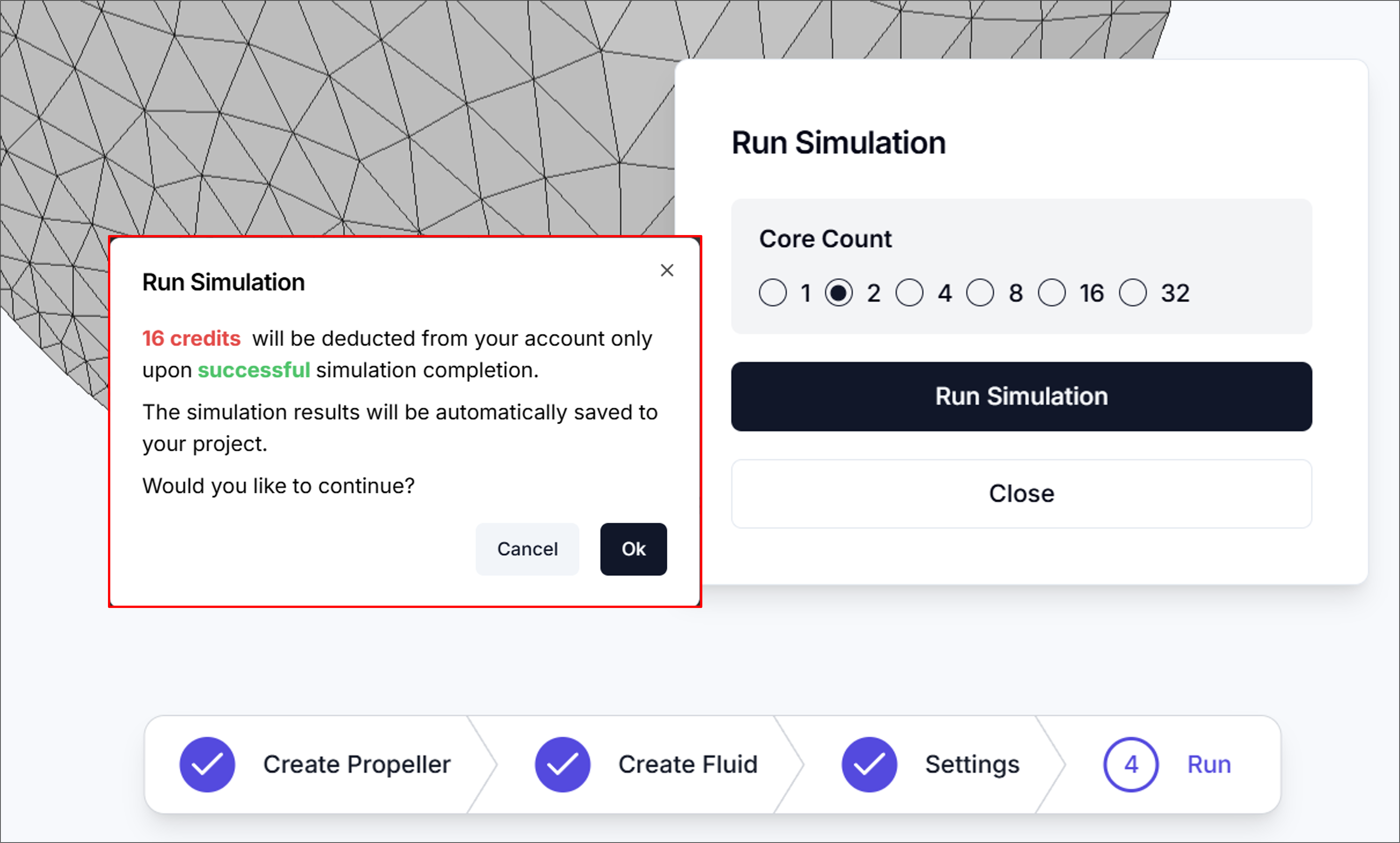 Figure 13. Run Simulation