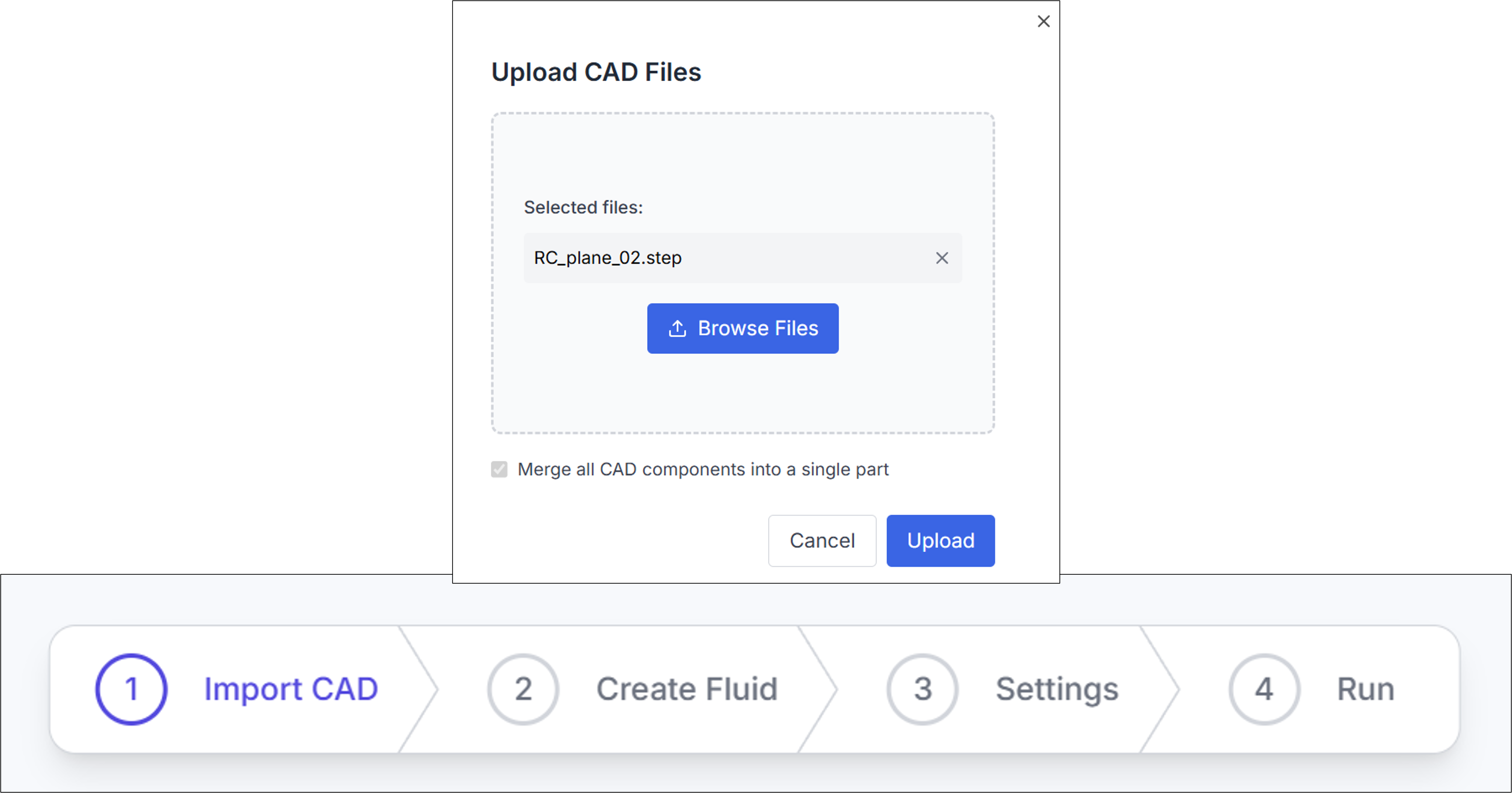 Figure 1. Import CAD (1)