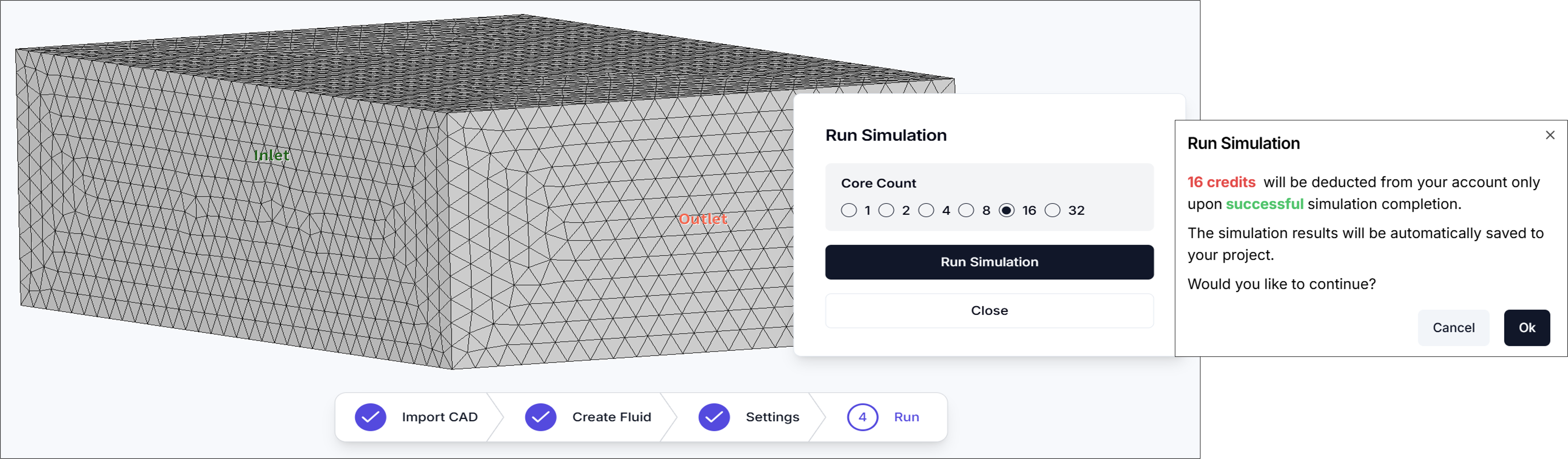 Figure 7. Run Simulation