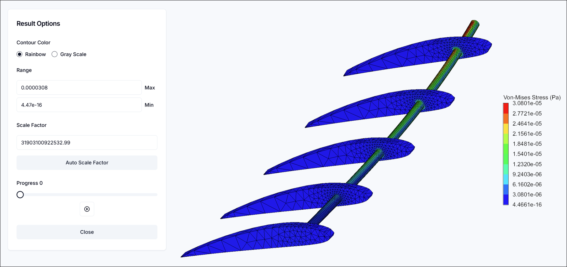 Figure 16. Results: Von-Mises