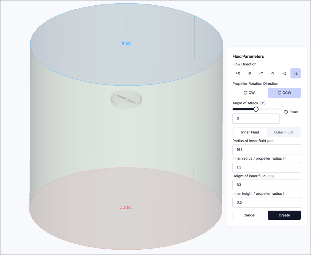 Figure 2. Create Flow Domain