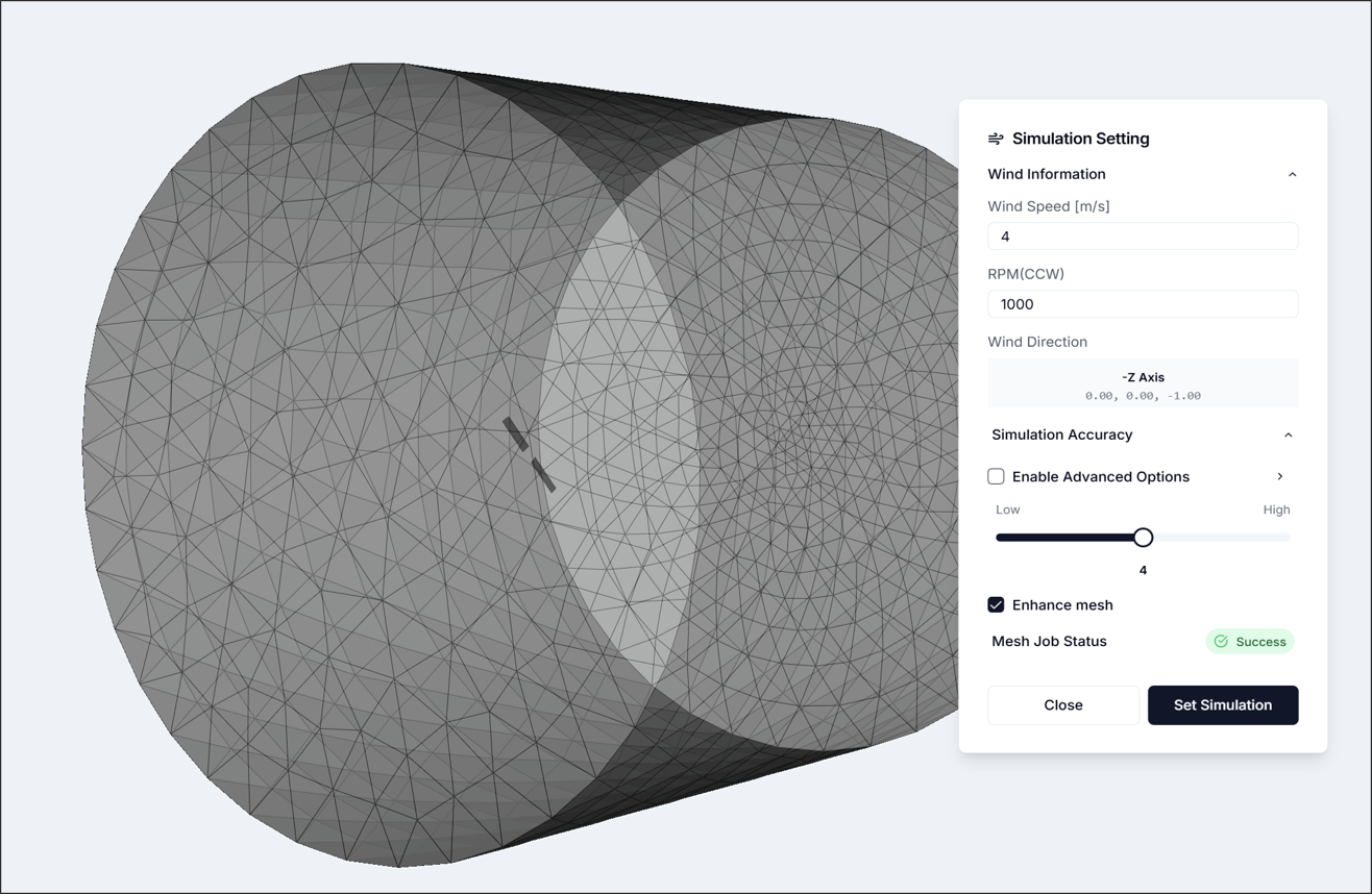 Figure 4. Settings Result