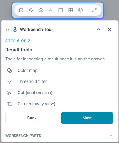 Figure 6. Result tools