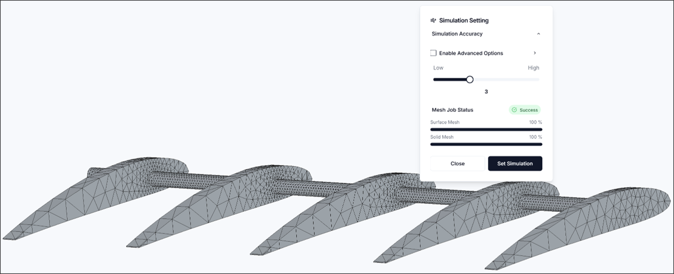 Figure 11. Mesh generated