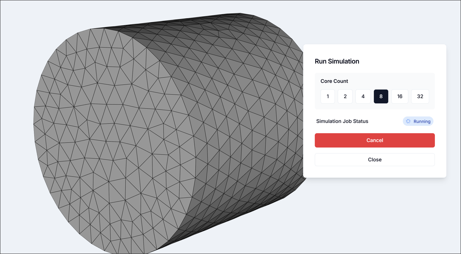 그림 5. 시뮬레이션 실행